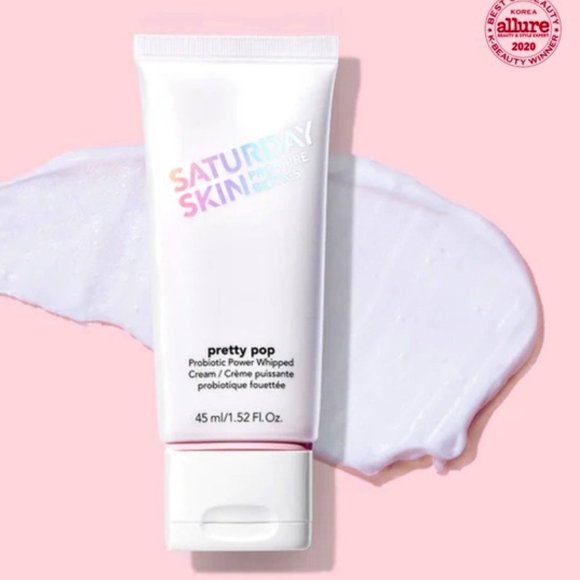 Saturday Skin Pretty Pop Probiotic Power Whipped Cream Moisturizer NIB - Picture 2 of 3